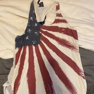 American flag tank top